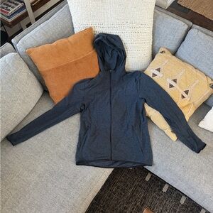 Lululemon Zip Hoodie Dark Heather Blue Medium